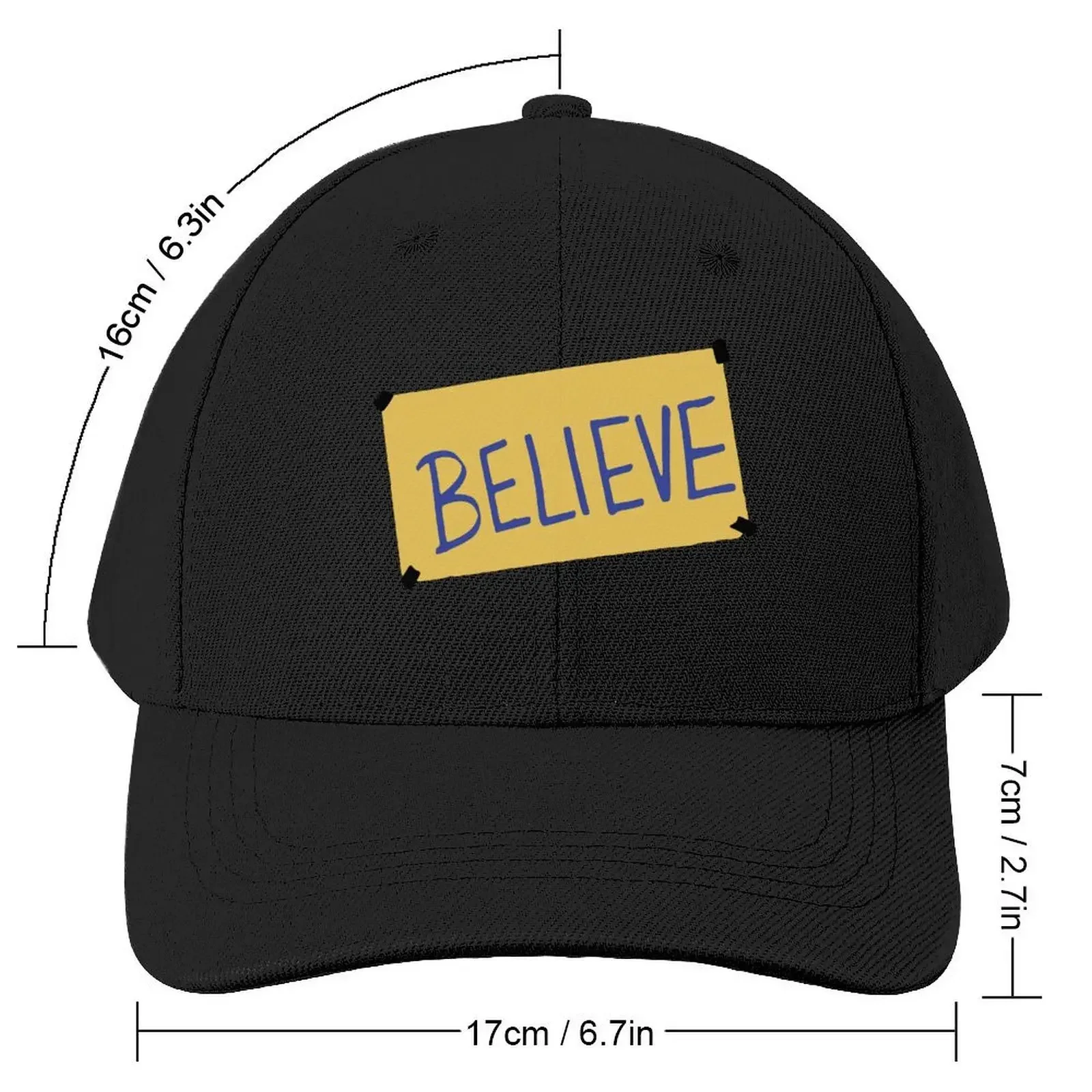 B E L I E V E Baseball Cap Vintage fashionable Men's Luxury Women's