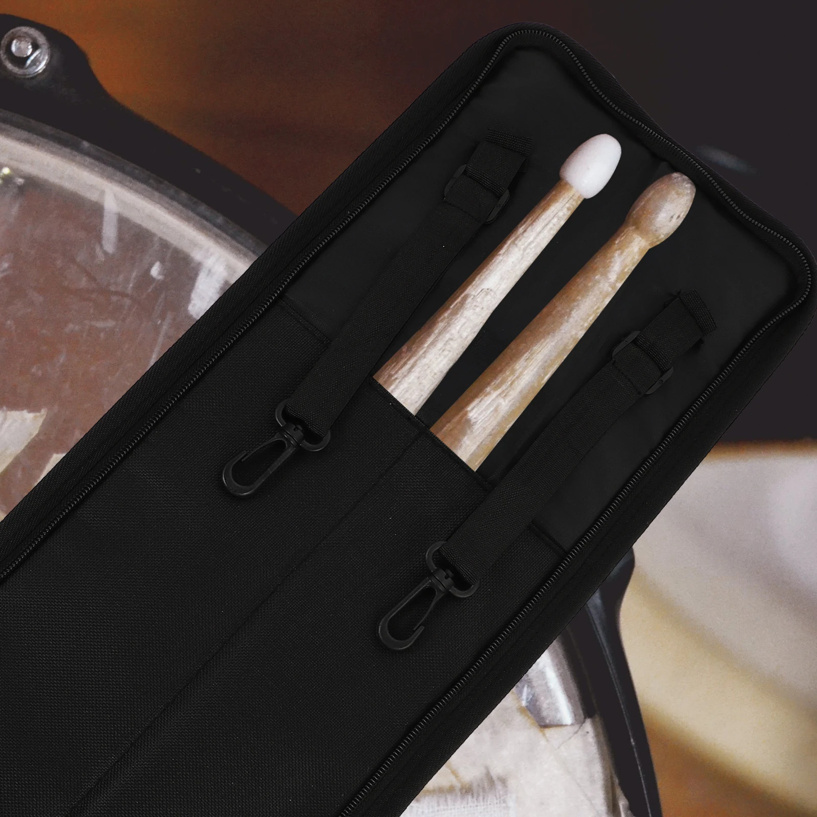 

Drum Stick Bag Drumstick Holder Drummer Accessories Tote Carrying Case Black Bags Travel