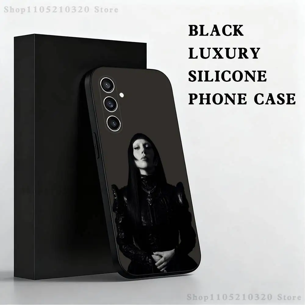 حافظة هاتف L-LADY G-GAGA MAYHEM لهاتف سامسونج S 25,24,23,22,30,21,10,9,Ultra,Plus,Lite,FE,4,5G حافظة ناعمة سوداء