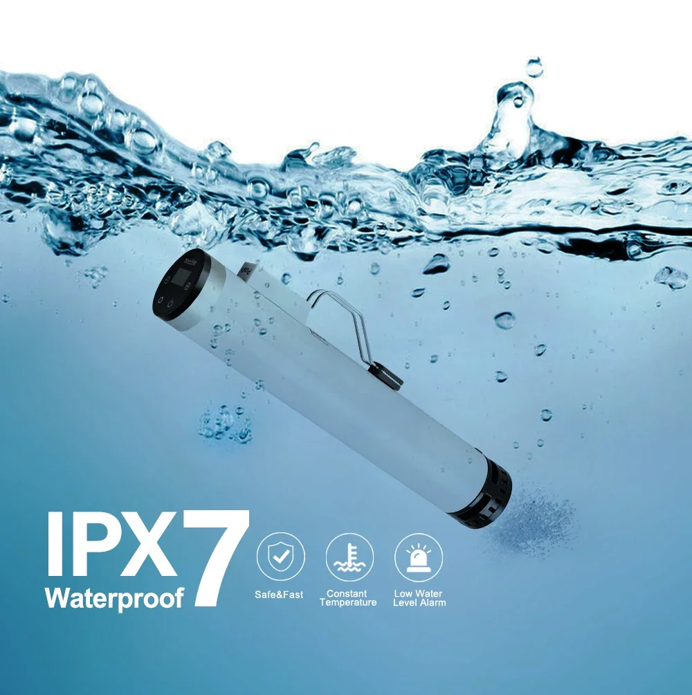 with APP Control 4th Generation Smart Wifi Sous Vide Cooker IPX7 Waterproof Super Slim Thermal Immersion Circulator