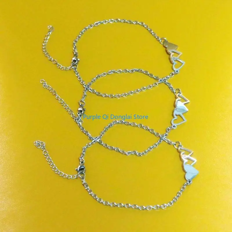 L21E Sisters Bracelet Friendship Bestie Matching Heart Long Distance Bracelets