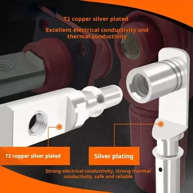 60-350A 10-95mm High Industrial Single Core Battery Terminal Block Waterproof Output PlugSocket Current Power Storage Connector