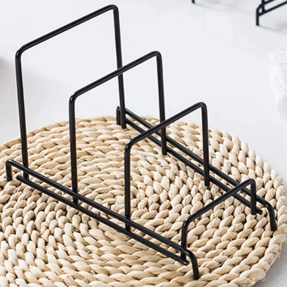 Multi Layer Iron Art Rack Shelf Rust-Free Metal Kitchen Organizer Rack Multifunctional Pot Lid Storage Rack Drying Cookware