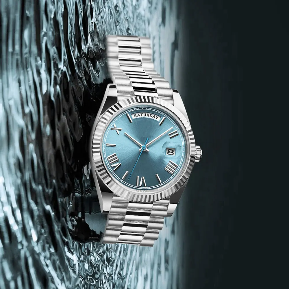 Lancette dell'orologio Miyouda8285 mani blu lancette luminose accessori per orologi di seconda mano lancette dell'orologio lancette argento una parte