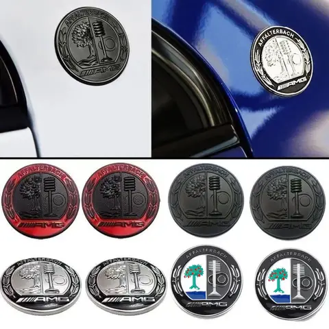 메르세데스 벤츠 AMG W204 W205 W211 W212 W213 W203 W176 용 45/65MM 메탈 차체 측면 창문 도어 리어 필러 장식 스티커