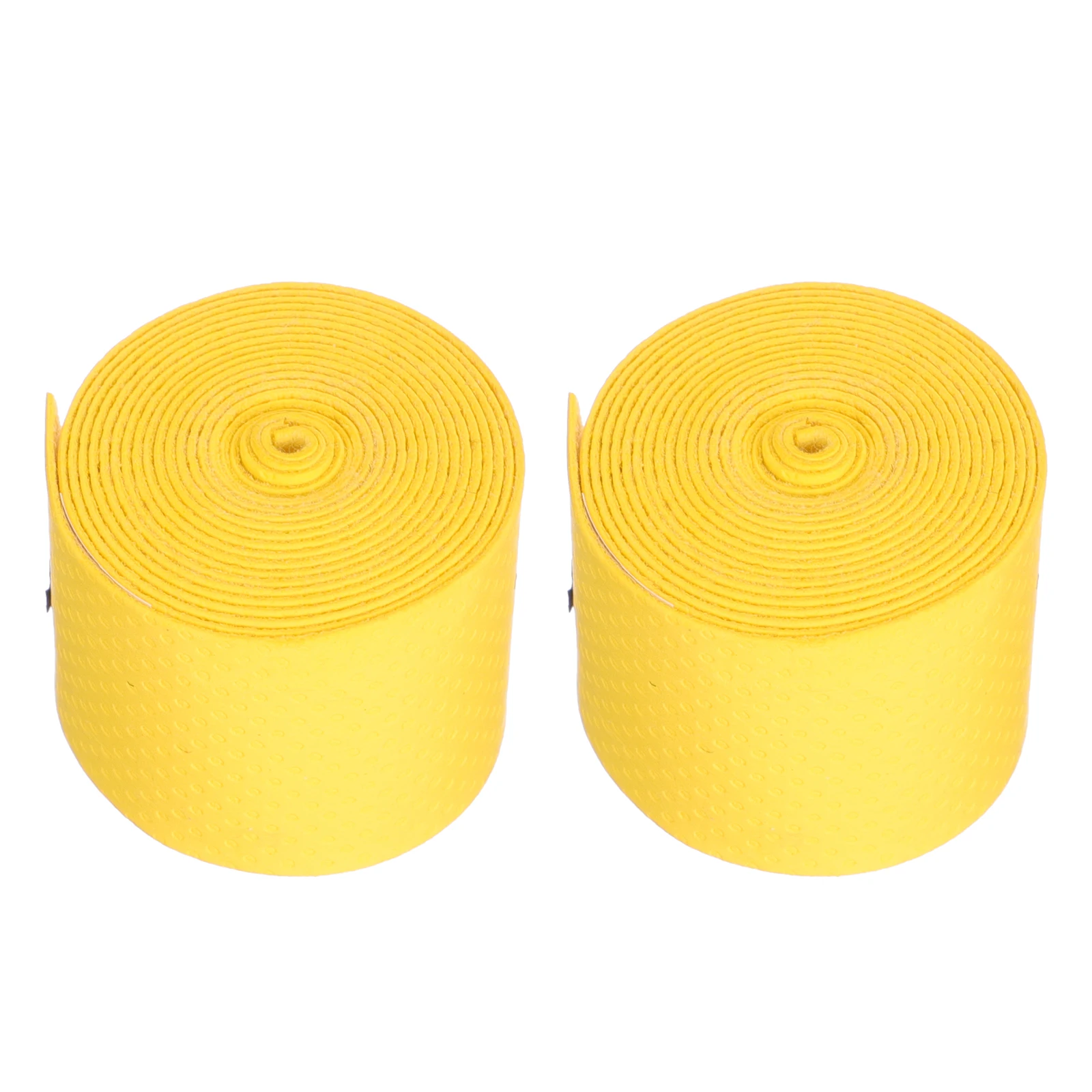 

2 Pcs Drum Shake-proof Tapes Anti-slip Drumsticks Sweat Belts Sweatband Wraps Yellow Pu