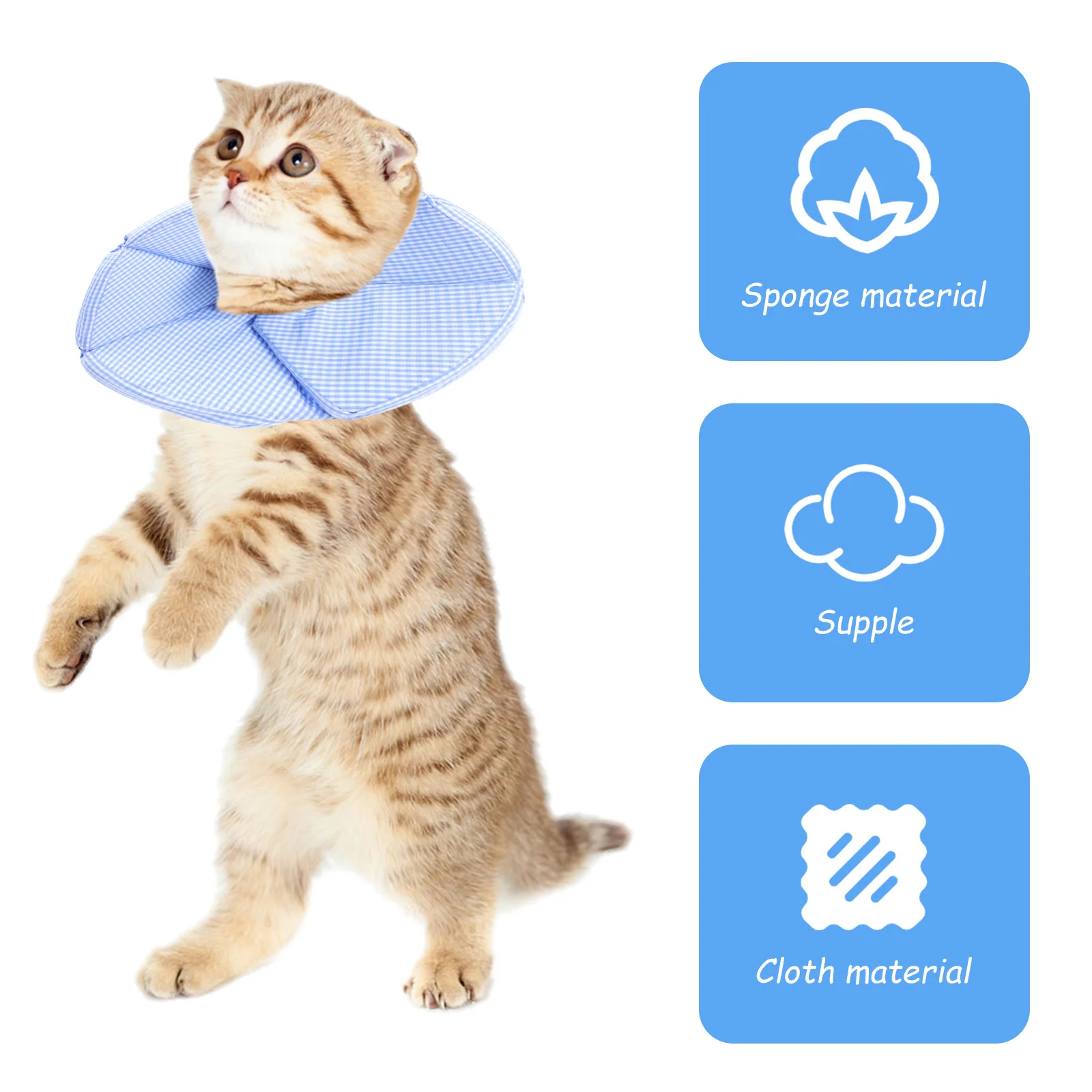

Pet Recovery Collar Soft Postoperative Protector For Dogs Cats Anti-Licking Scratch Healing Support Dog Recovery Collar