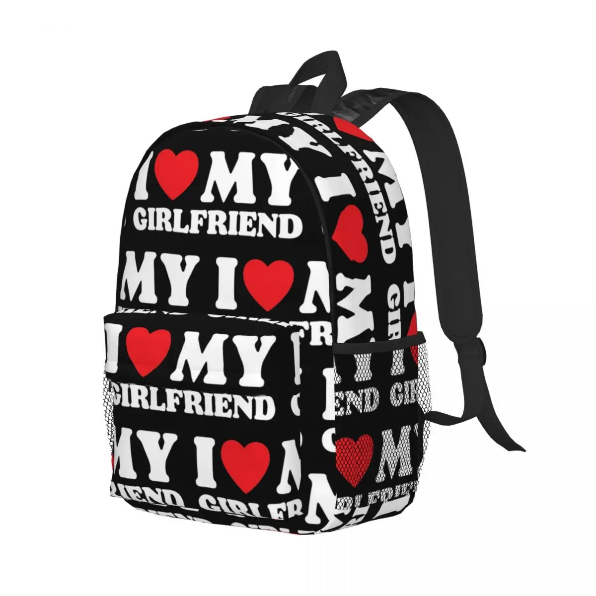 I Love My Girlfriend Mochilas para Meninos e Meninas, Mochilas Escolares para Estudantes Casual, Mochila de Viagem, Bolsa de Ombro, Grande Capacidade