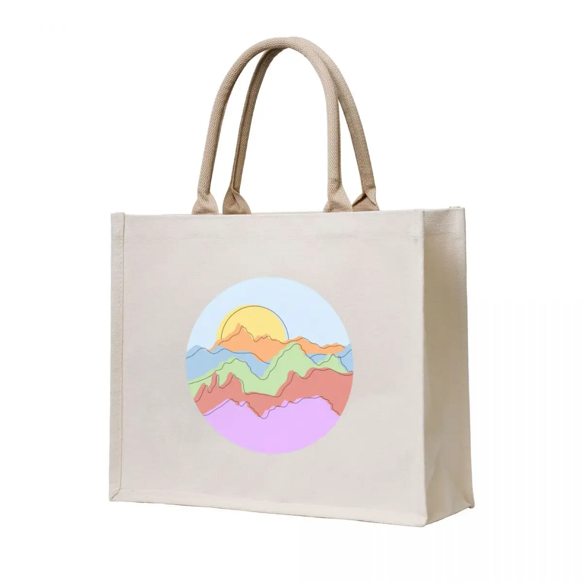 

Abstract Mountains Tote Bag eco bag folding woman shopping bag Women's shopping
