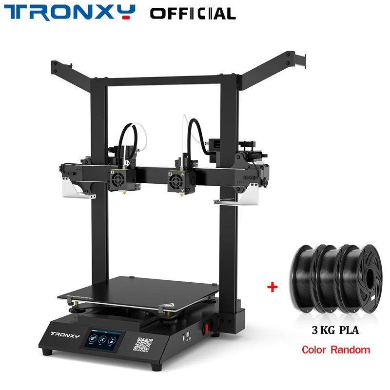 Tronxy Gemini-s FDM 3D Printer Dual Color Head Dual Extruder Mirror Copy IDEX Independent 3D Printer Kit impressora 3d