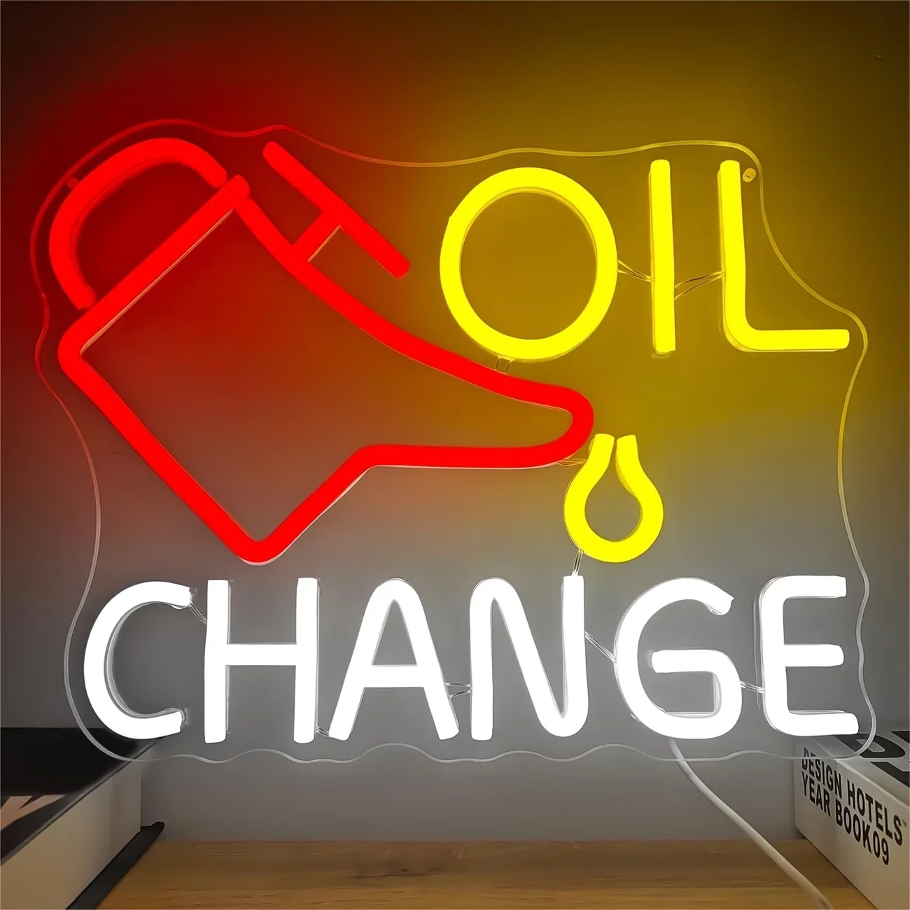 

Oil Change Neon Sign Garage Neon Sign Garage LED Sign Auto Repair Wall Decor Neon Sign Neon Light Repair Shop