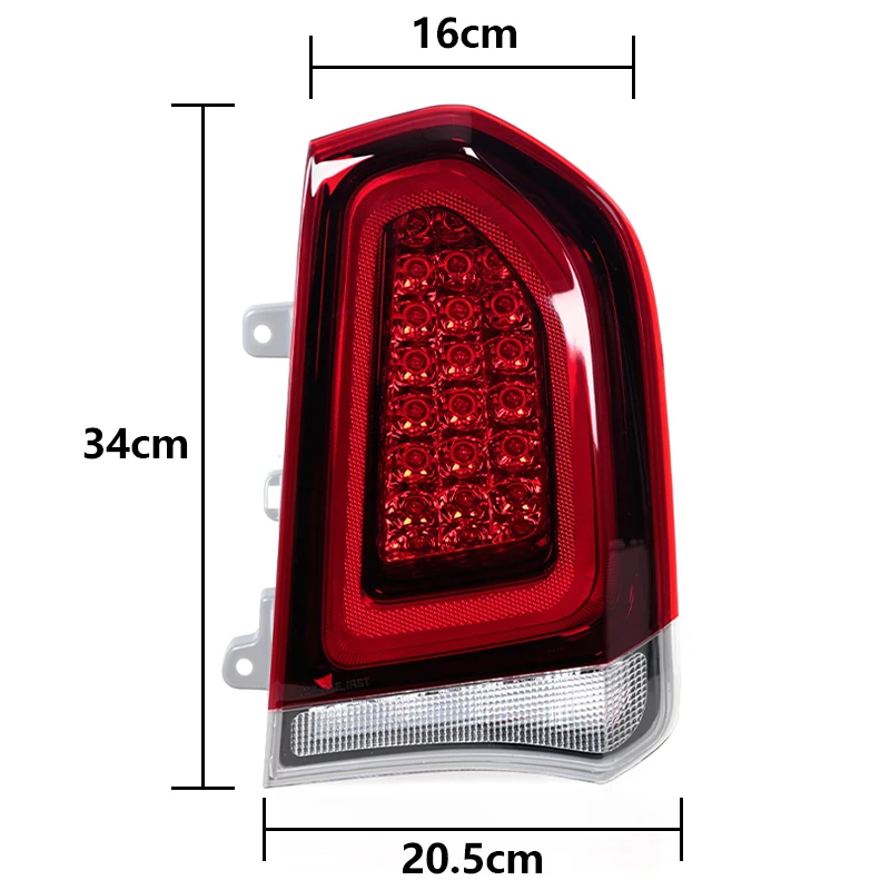 LED Rear Tail Light for Chrysler 300 2015-2023 Black Tail Light Brake Lamp Driving Lamp Turn Signal Light 68400331AA 68400295AA