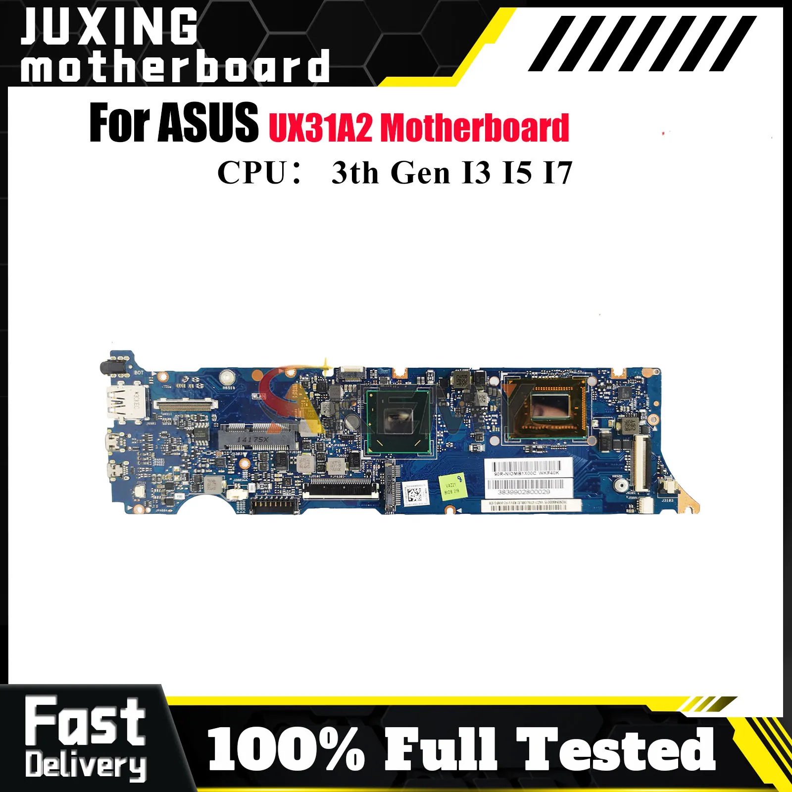 

UX31A2 Материнская плата для ноутбука ASUS ZenBook UX31A2 UX31A Материнская плата для ноутбука с процессором I3 I5 I7 100% тестирование ОК быстрая доставка stk