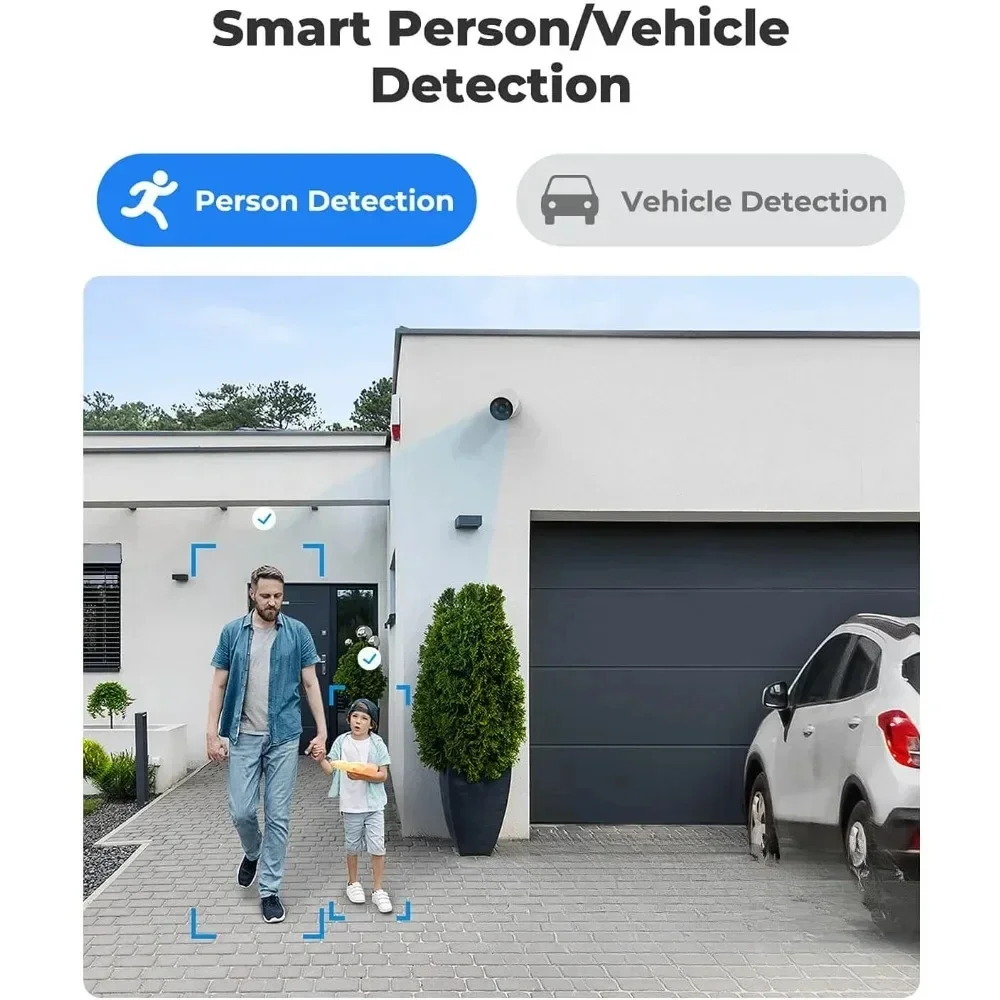 

Great Discounts.6pcs Wired 5MP Outdoor PoE IP Cameras with Person Vehicle Detection, 8MP 8CH NVR.new