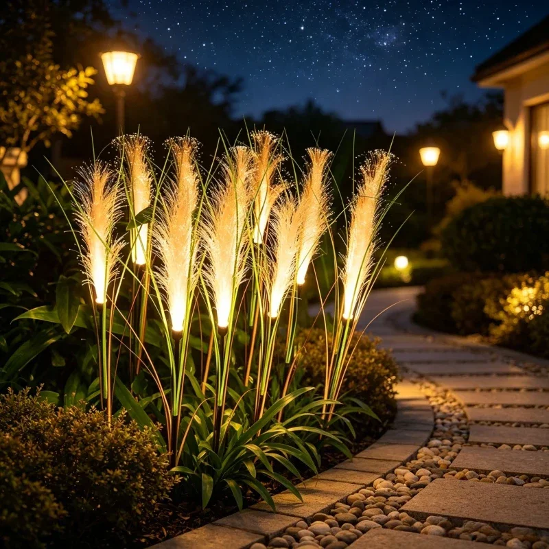 luzes-solares-de-estaca-para-exterior-fibra-optica-de-palha-branca-quente-a-prova-d'agua-para-decoracao-de-jardim-quintal-caminho-gramado-acampamento-e-festas