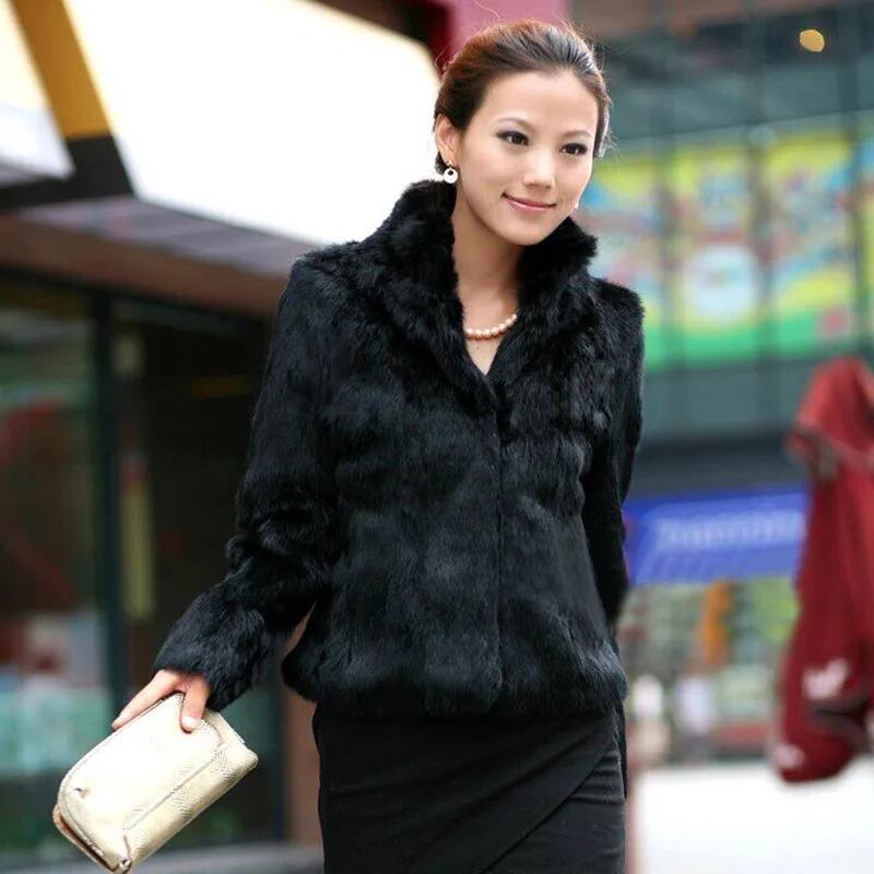 Black White Faux Fur Coat Women Autumn Winter Winter High Quality Short Imitation Fur Jacket Female New Plush Outerwear