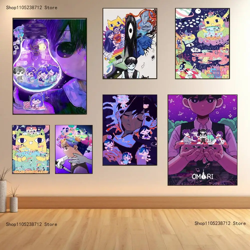 

O-OmoriS Game Poster Prints Wall Art Painting Picture Gift Living Room Bar Restaurant Dec Sticker Large