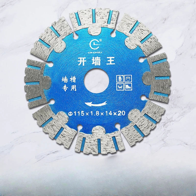 Slotting&Dry Cutting 115/125/156/180mm Great Wall Form Teeth Diamond Saw Blade for Marble/Granite/Tile/Smooth Slotting