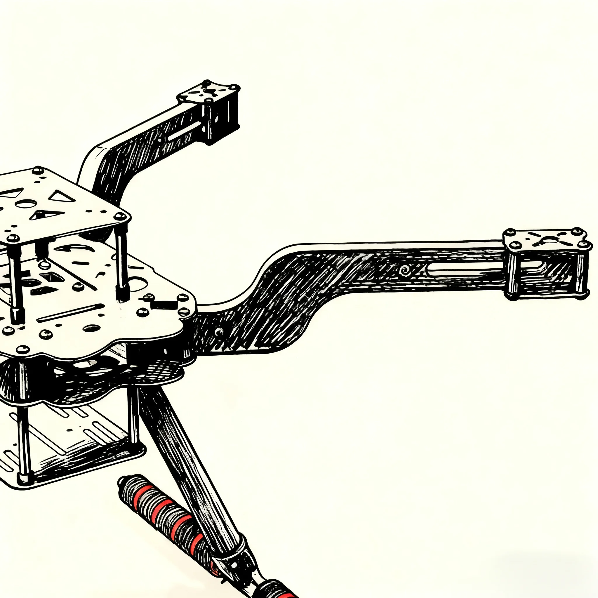 Angeltoy Open Source nouveau Drone intelligent 300 350 380 450MM Pixhawk Quadrotor Rack RC Multicopter multi-rotor avec train d'atterrissage