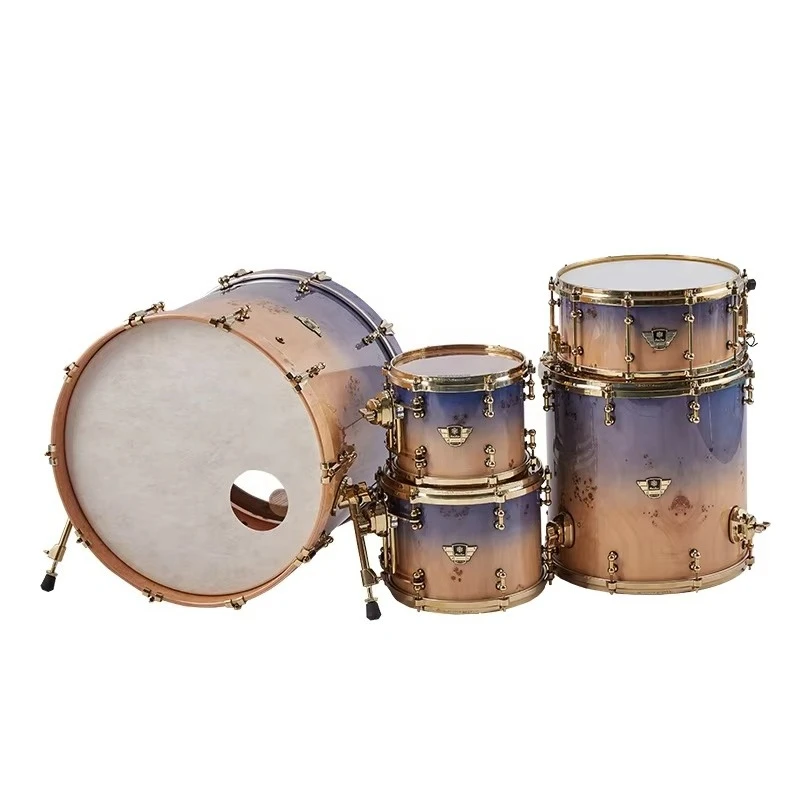 Poplar Burl Drum Sets High-quality Percussion Instrument Factory Direct Sales Factory Direct CHEAP