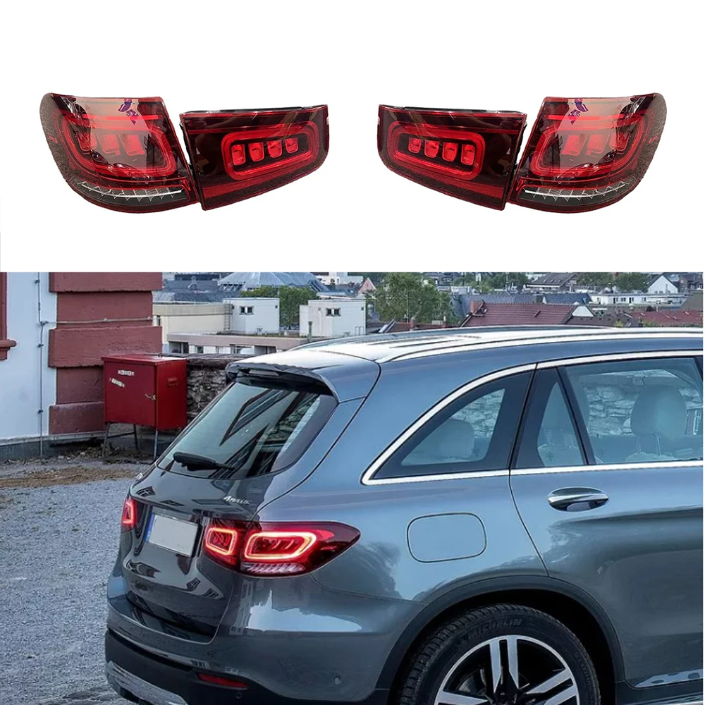 

1Pair Rear Lamp Light Upgrade LED Taillight For Mercedes Benz GLC Class W253 GLC260 GLC300 2015-2020 Rear Light Tail Lamp