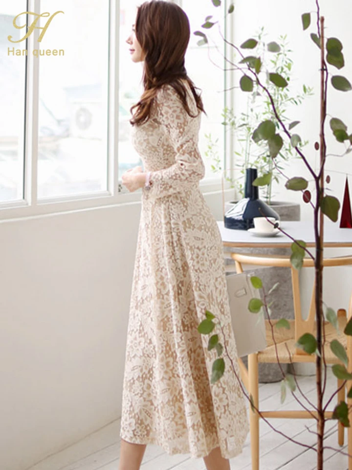 white christmas dresses Elegant Misty Blue Long Sleeve Lace Mother of The Bride Dress main image 0