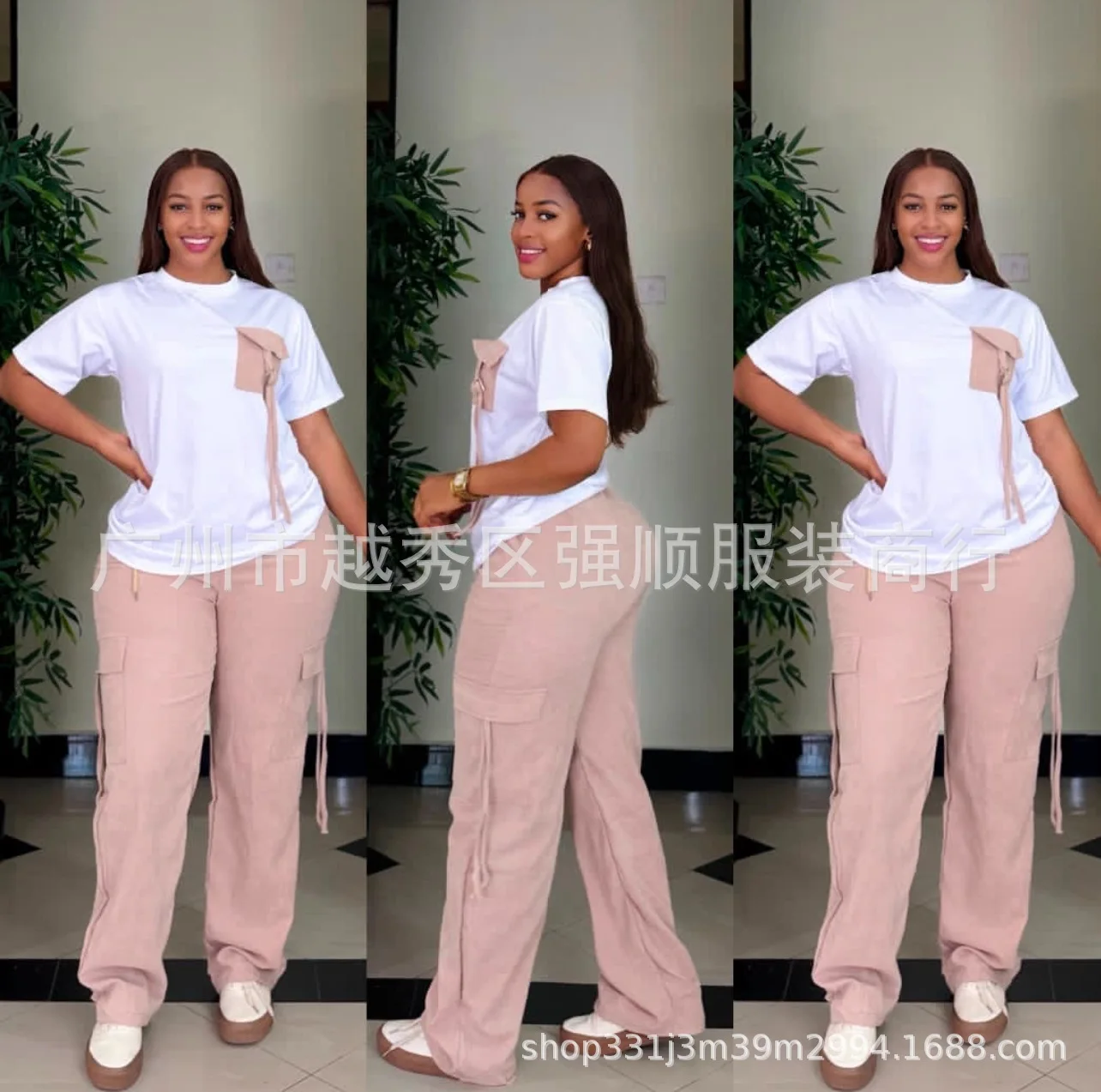 

Customized 2 Piece Women Set Dashiki African Clothes Summer Autumn New Fashion Short Sleeve Top And Pants Suit Party Lady Matchi