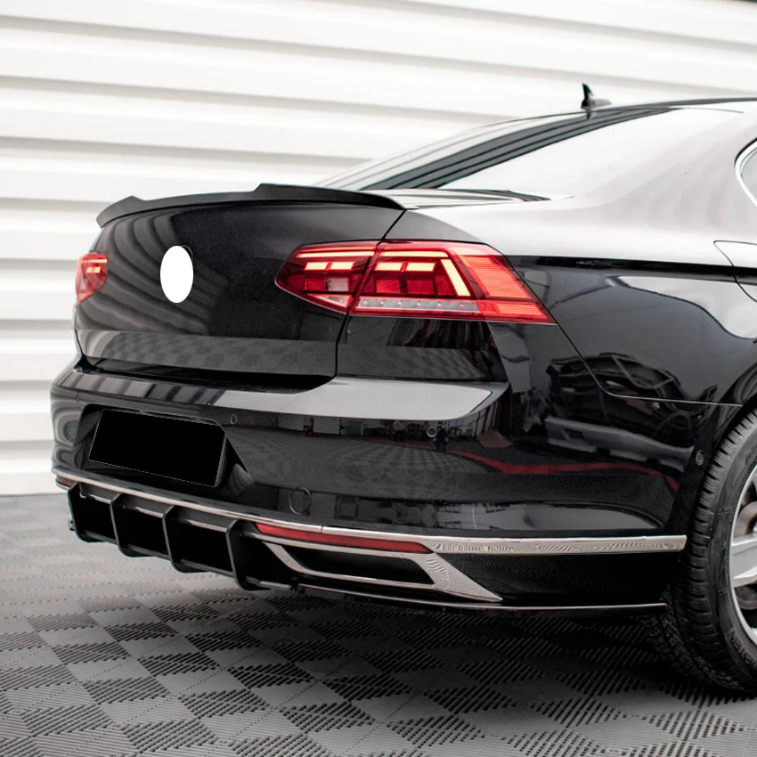 Auto-Heckdiffusor Lippe Hintere Seitensplitter Spoilerlippe für Volkswagen Passat B8.5 2020+ Karosserie-Tuning