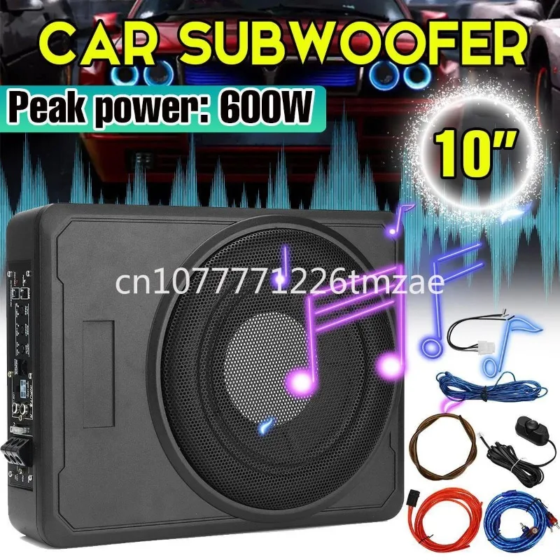 High-Power 12V Pure Bass Car Seat Lower Modified 10-Inch Subwoofer Ultra-Thin