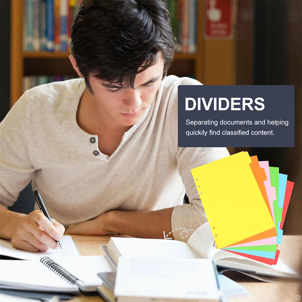 

24Pcs Classification Tabs Colored Index Dividers Book Markers Smooth Surface Long-Lasting Placement Journals Notebooks Reports