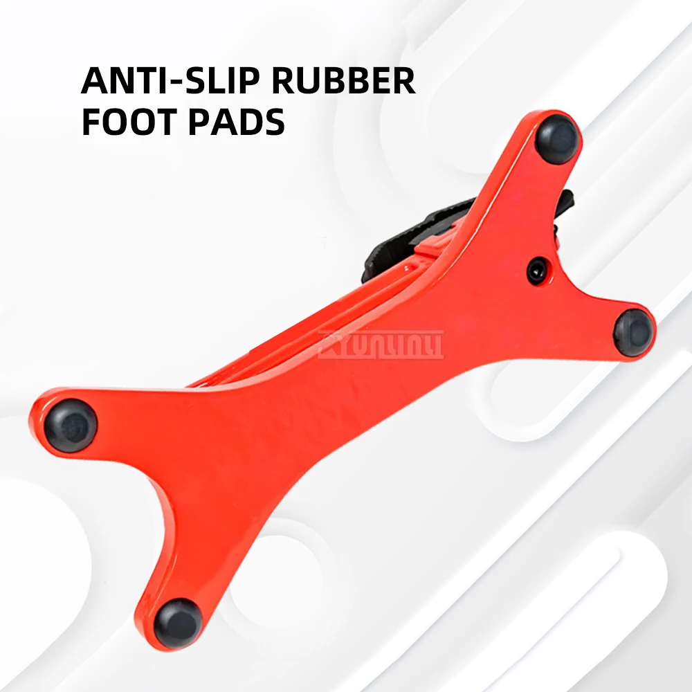 Handheld Flange Nut Pipe Fixing Clamp, Portable Bench Pipe Vise, Self-Locking American Pipe Vise