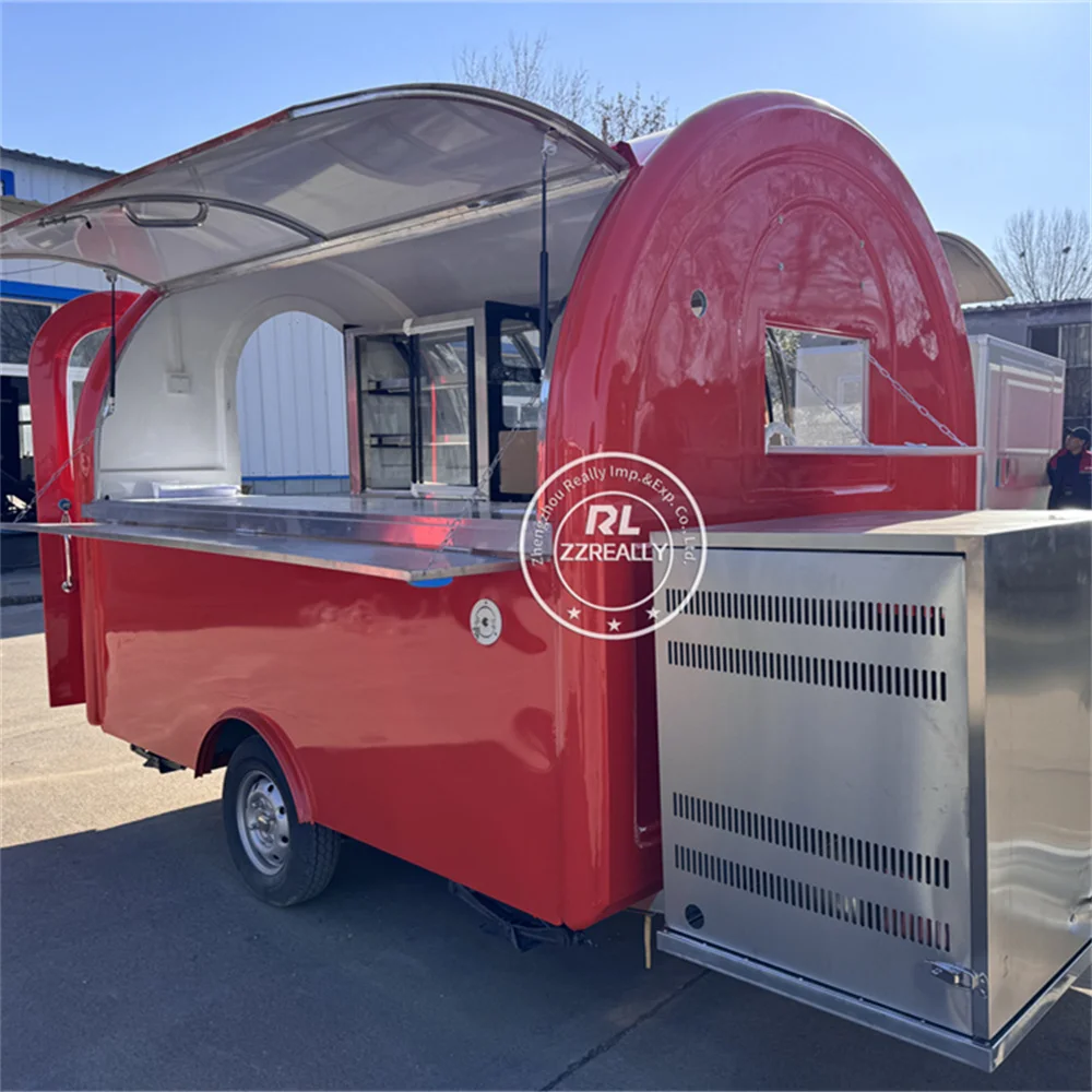 

Mobile Catering Food Van Hamburger Food Trailer Churro Cart Catering Trailer Concession Food Truck With Kitchen