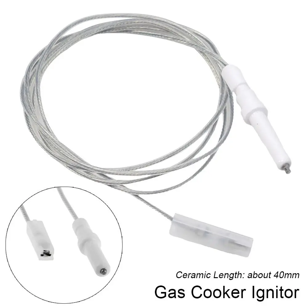 1/2/4Pcs New 40mm Gas Cooker Ignitor 45cm Length Ceramic Pin Electrode Spark Plug Ignition Wire Gas Cooker Range Accessories