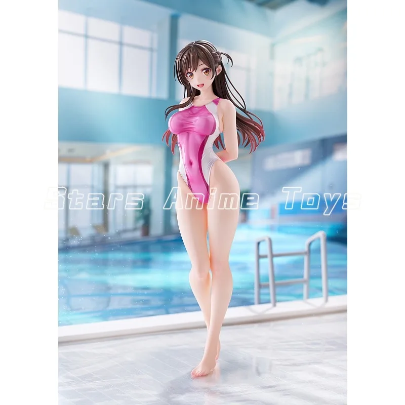 오리지널 아마쿠니 렌트 어 걸프렌드 미즈하라 치즈루 경쟁 수영복 애니메이션 피규어 모델 장난감