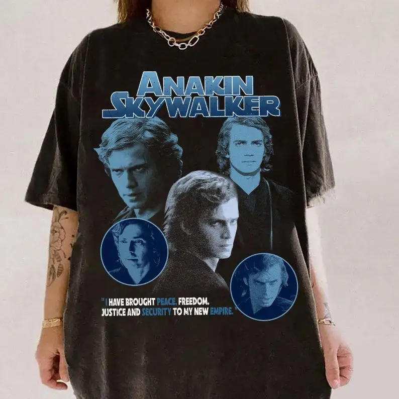 

Star Wars Anakin Skywalker Portrait Retro Shirt Star Wars Anakin Skywalker Shirt Disneyland Family Matching Shirt