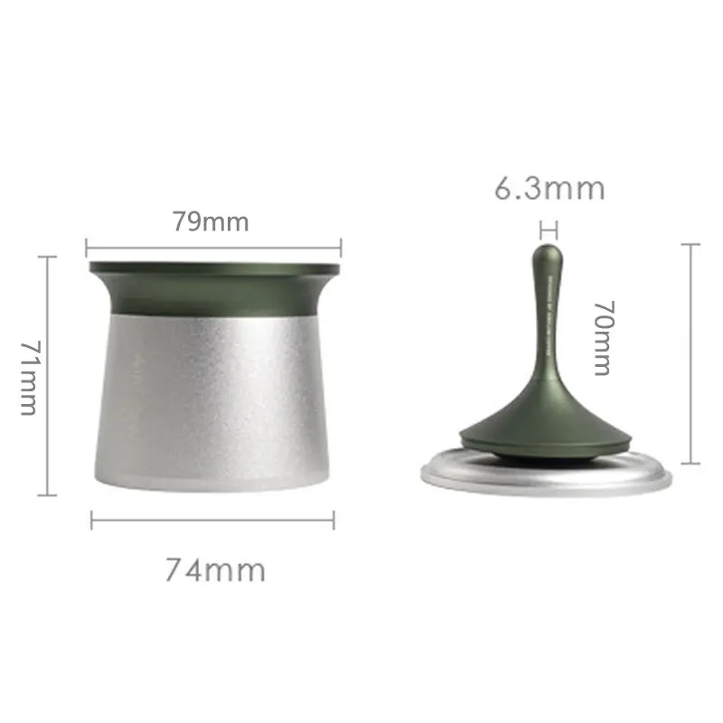 gyroscope Espresso dosing funnel with stirrer coffee maker tools coffee powder storage for 58mm barista coffee tools