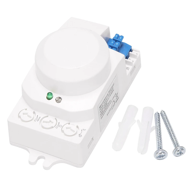5.8GHz HF System LED Microwave 360 Degree Motion Sensor Light Switch Body Motion Detector-ABVM