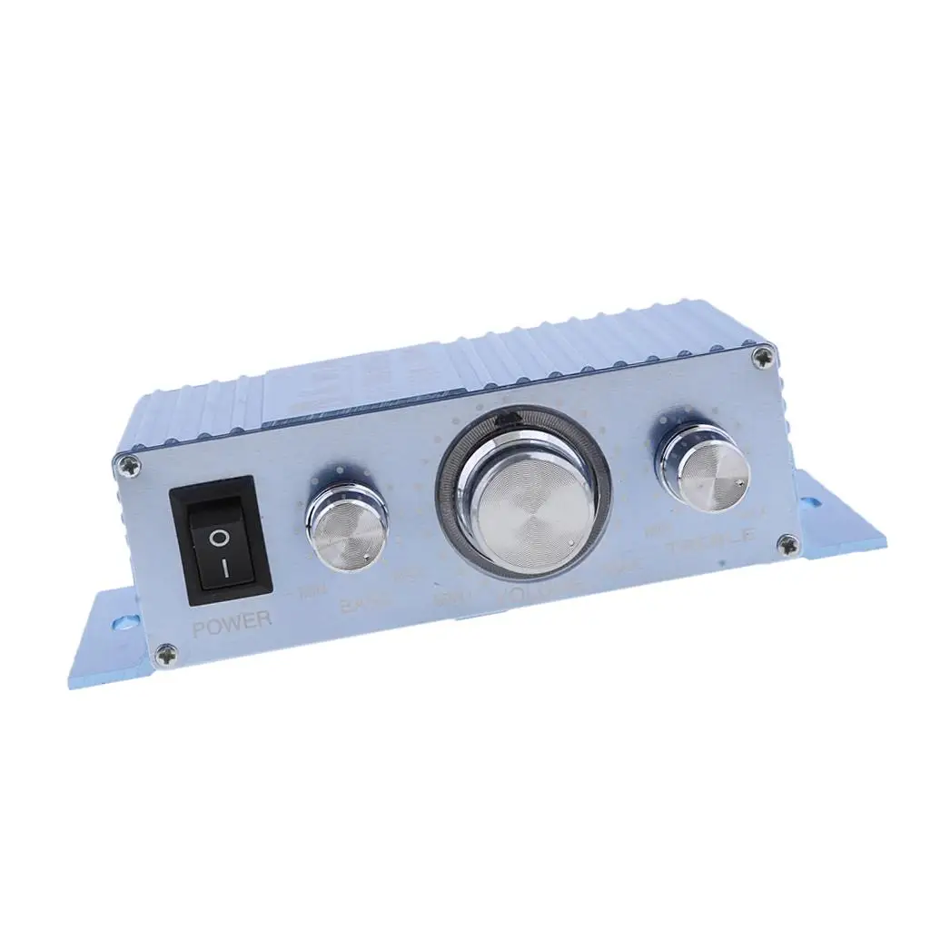 2 Channel Mini Car Amplifier High Power Stereo Audio Speaker Amp for Car Subwoofer and Home Theater