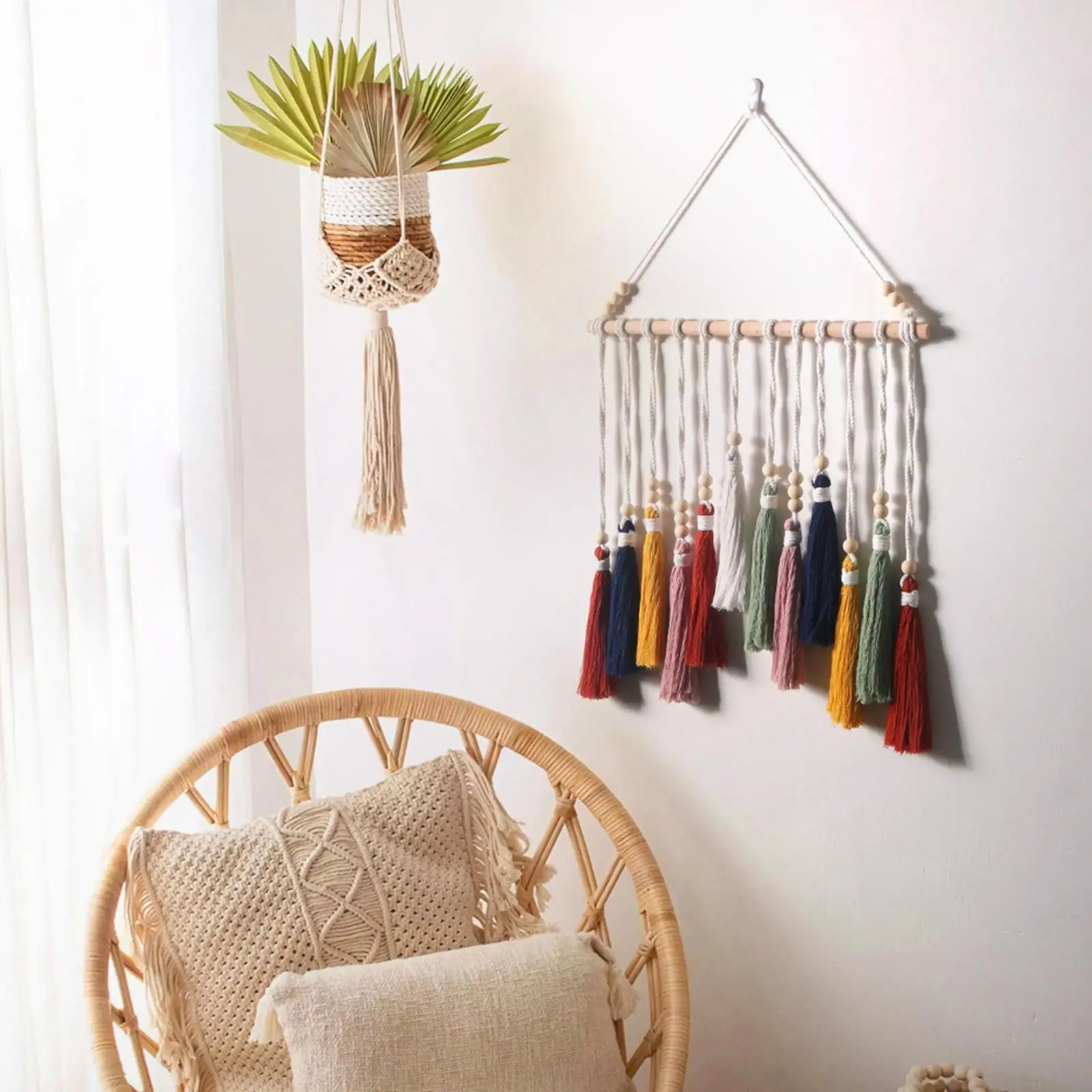 

Macrame Wall Hanging Art Wall Tapestry for Living Room Birthday Gift Nursery