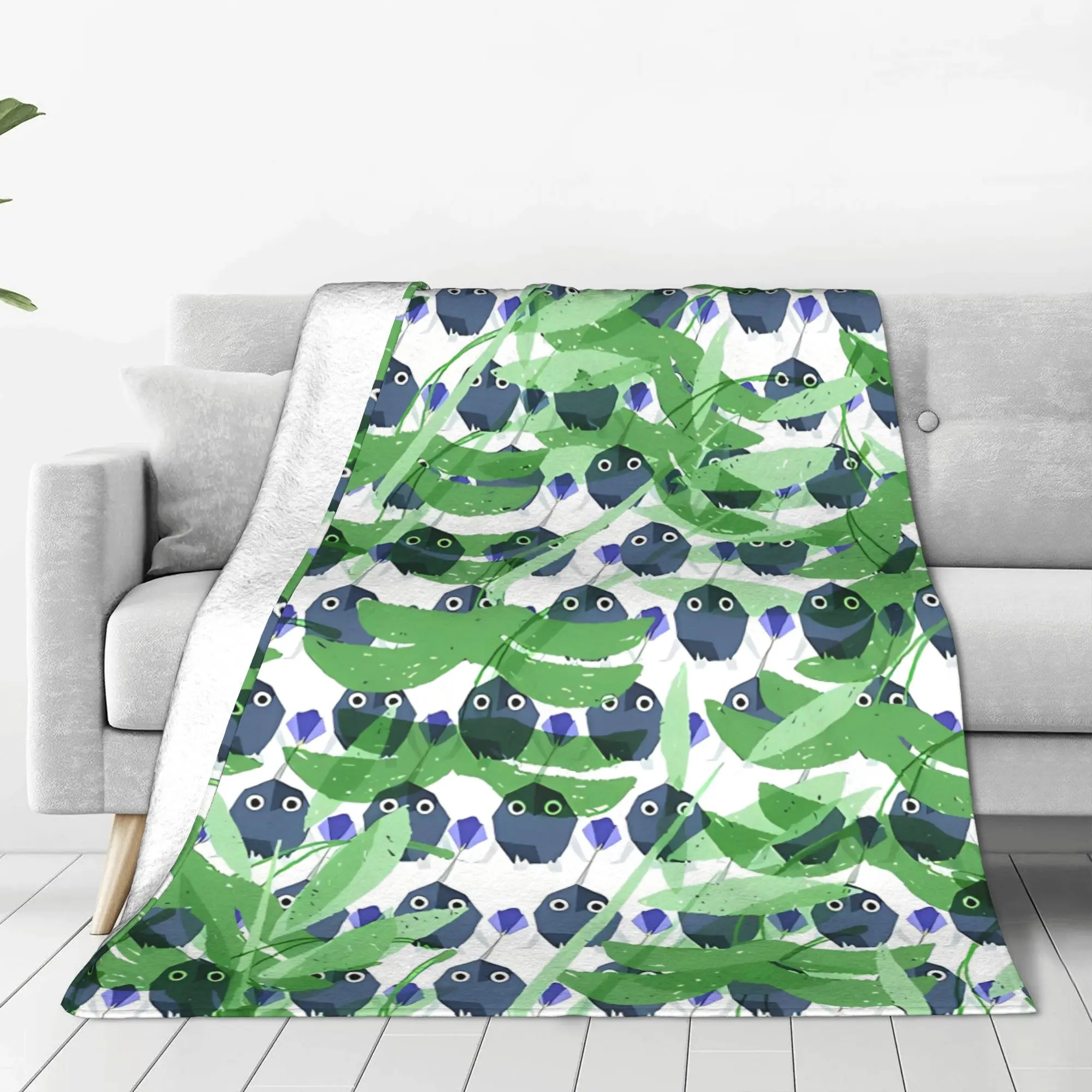 1PC Tiny Explorer Adventure  Pikmin Home Room Decorations Winter Blankets For Adults Bedding Home Interior Sofa Knee