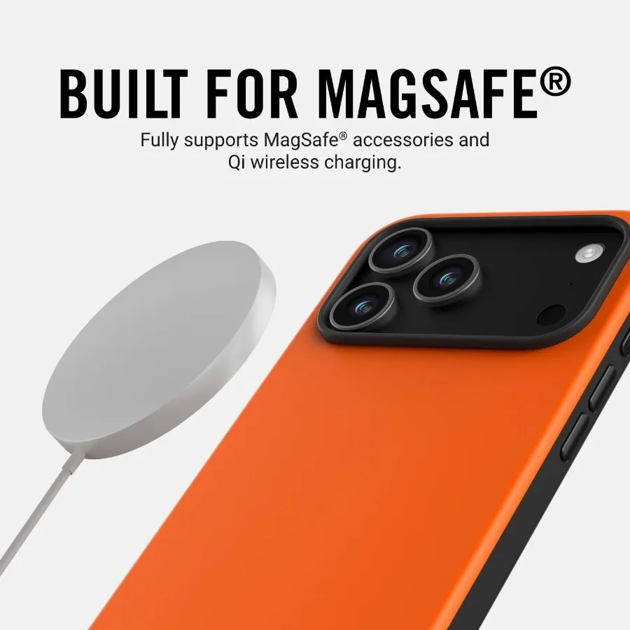 Custodia compatibile con iPhone 17 PRO - Progettata per l'integrazione MAGSAFE e le funzioni di ricarica wireless Pulsanti di controllo in alluminio