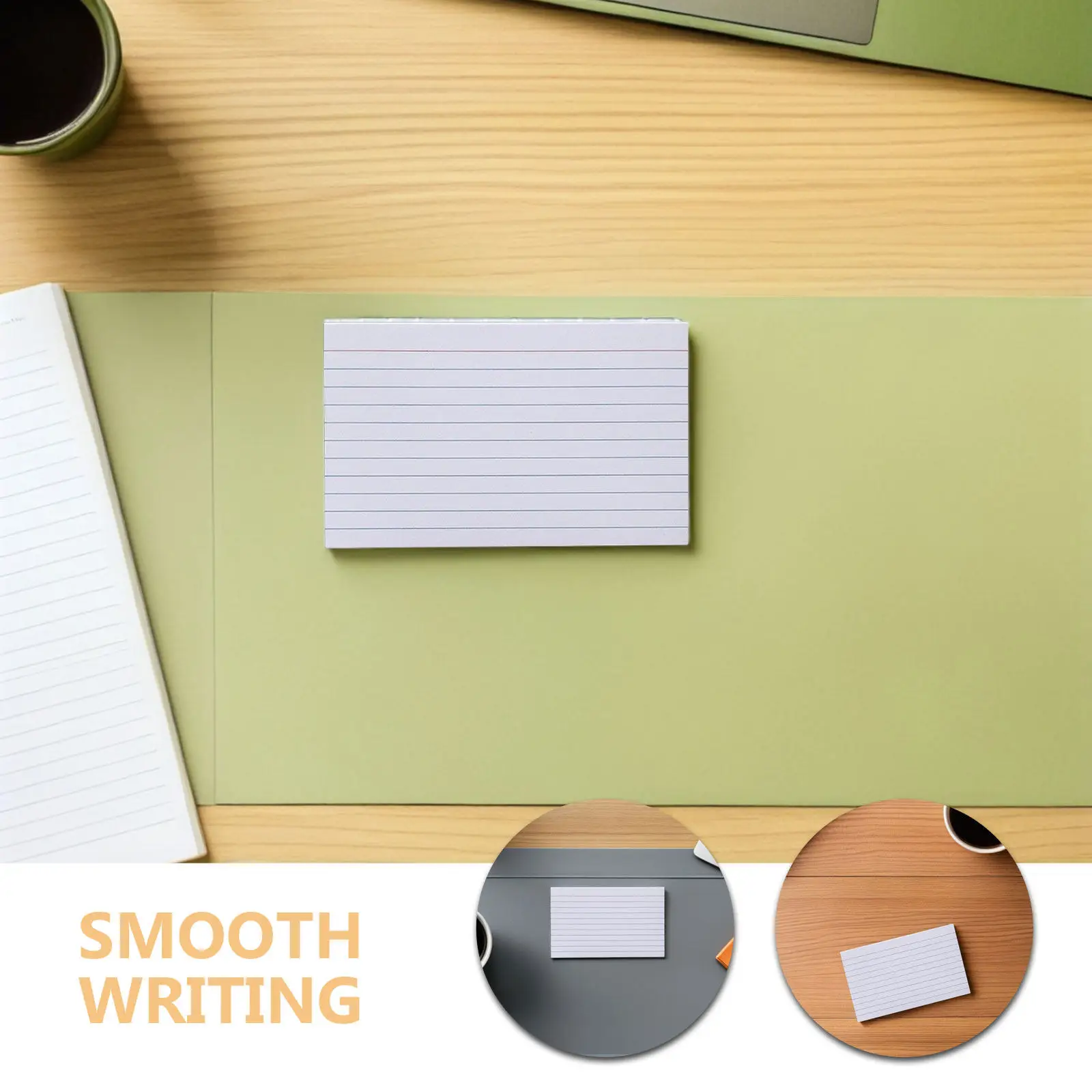 600Pcs Lined Index Cards Double Sided Small Flashcards White for Exam Study Presentation Office Note Cards Bulk Study Tools