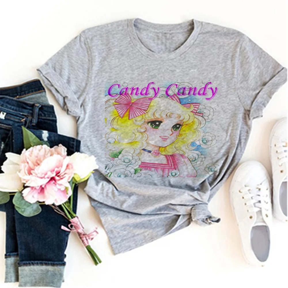 

candy candy t shirt women harajuku top girl designer clothes