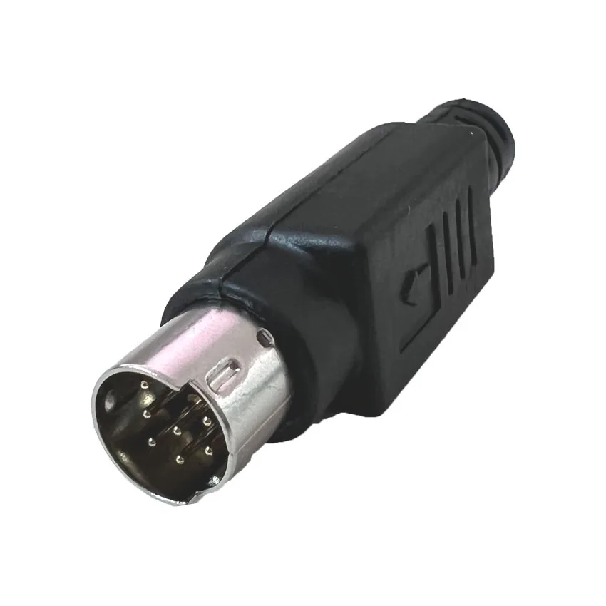 DIY for Soldering Cables Mini DIN Connector S-Video terminal Circular 8 Pin Male/Female With Plastic Handle Adapter socket