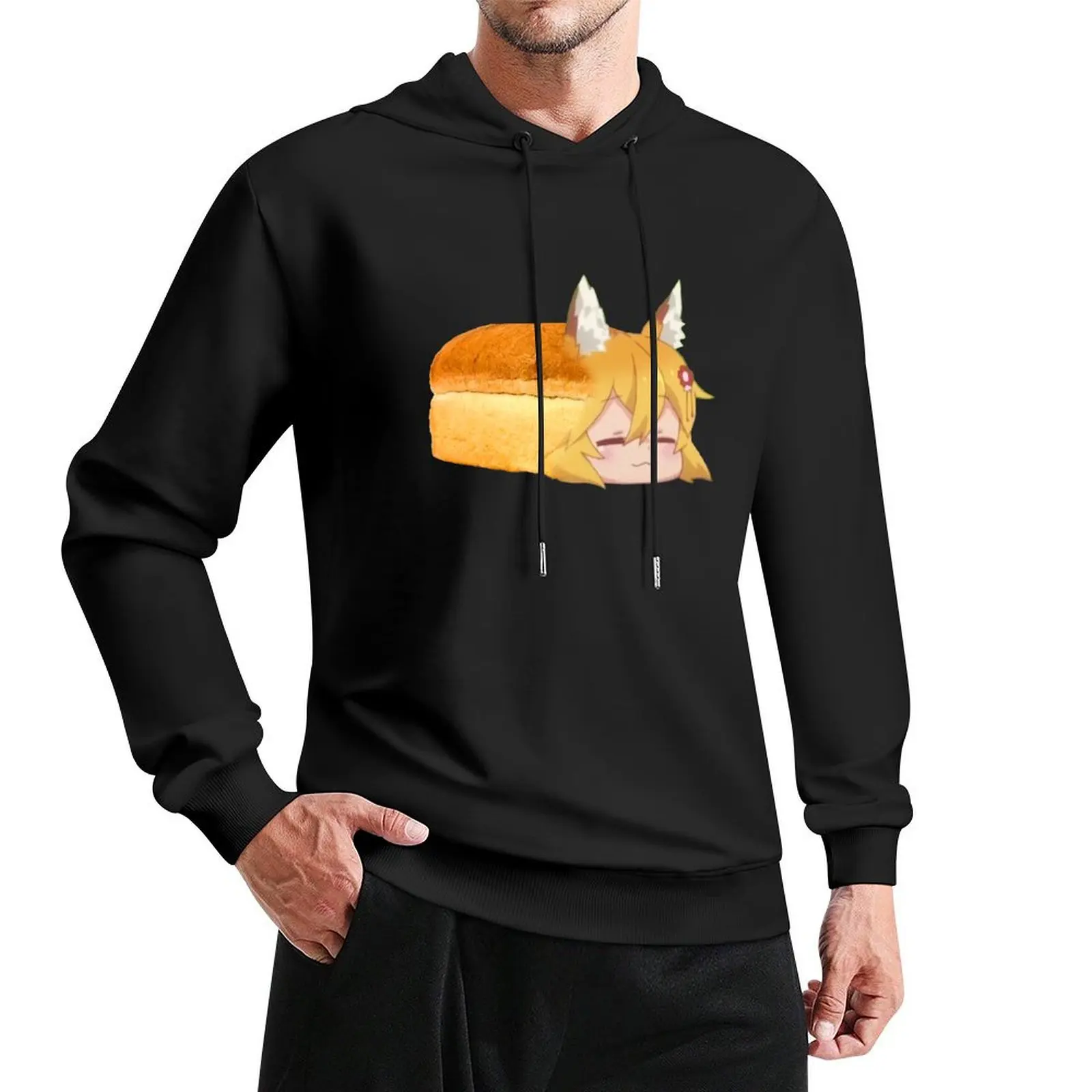 Senko Bread (HD) Pullover Hoodie autumn jacket men korean clothes men wear graphic t shirts men anime hoodie