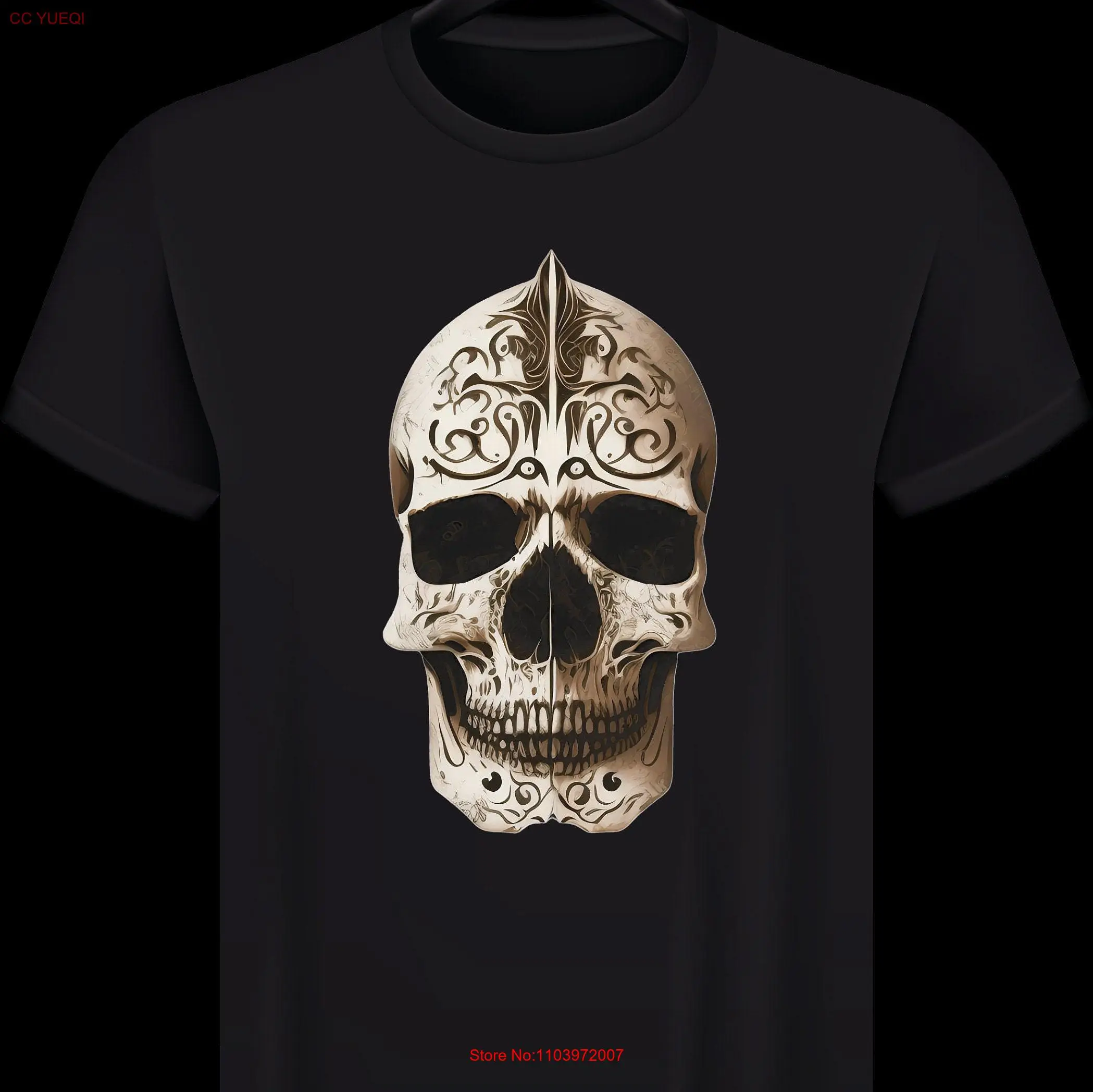 124, дизайн футболки, скелет, картина, печать на Хэллоуин, забавный принт, дважды с длинными или короткими рукавами