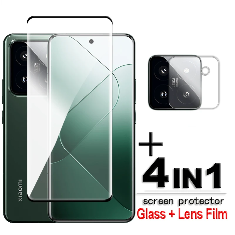 For Xiaomi 14 Pro Tempered Glass 3D Full Cover Curved HD Screen Protector For Xiaomi 12 13 14 Pro Glass For Xiaomi 14 Pro Film