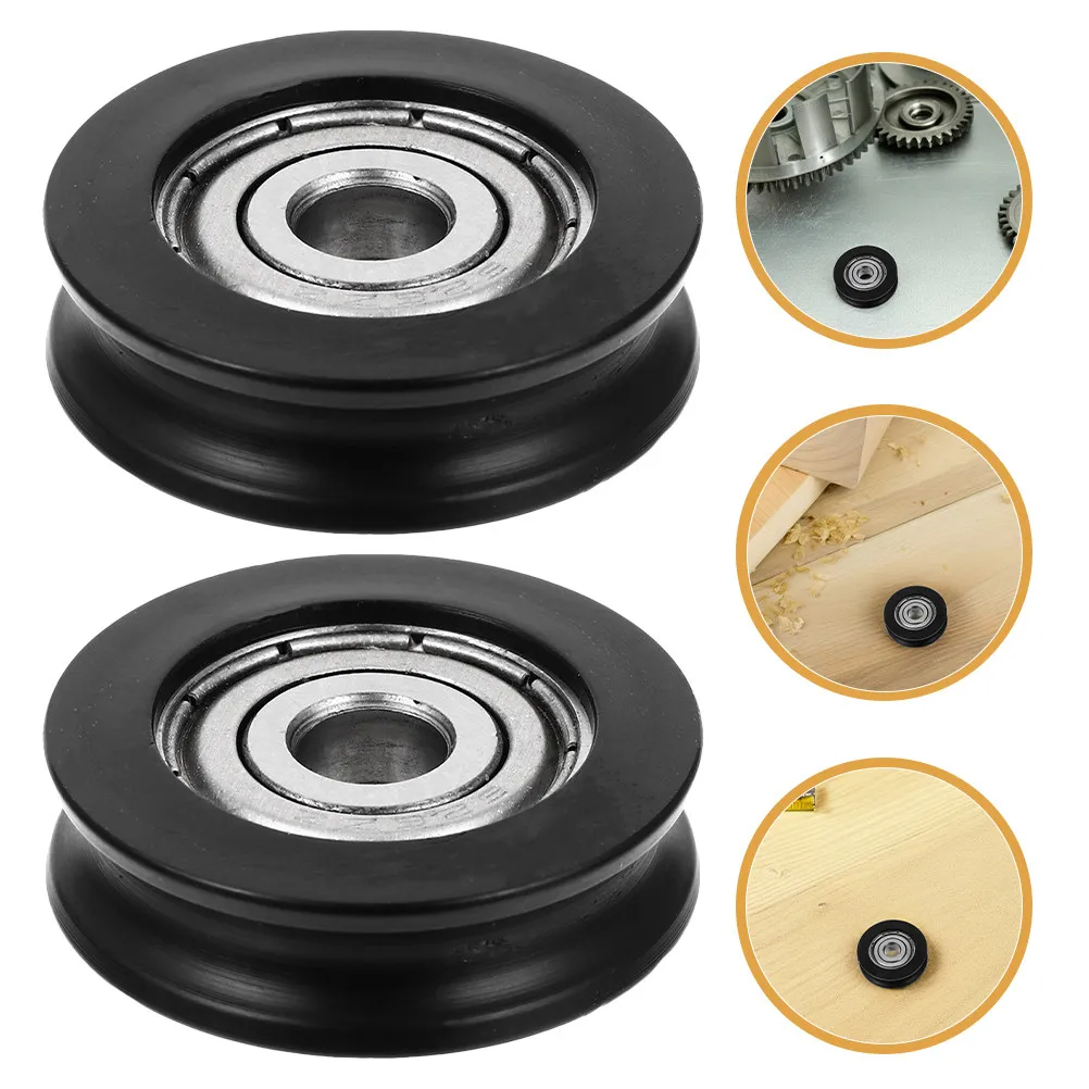 6Pcs Sliding Door Window Bearing Pulley Nylon Aluminum Alloy Heavy Duty Wardrobe Cabinet Furniture Roller Wheels