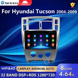 Radio samochodowe z androidem dla Hyundai Tucson 2004 - 2013 multimedialny odtwarzacz wideo nawigacja 2 Din DVD jednostka główna Stereo Carplay głośniki