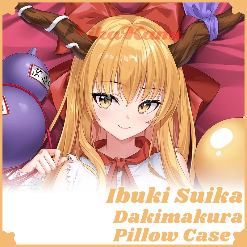 

Ibuki Suika Dakimakura Touhou Project Sexy Pillow Case Hugging Cushion Cover Full Body Pillowcase Home Bedding Decor Otaku Gift